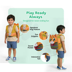 Filli & Me Classic Filli HugBag Preschool Backpack, 10L Companion Bag for Kids - 2-3 Years - Bags