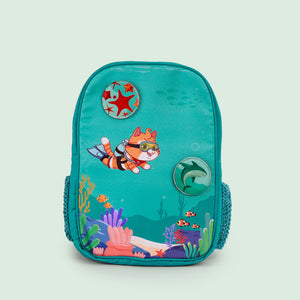 Filli & Me Goes Diving HugBag Primary School Backpack, 17L Sea Explorer Bag - 6-8 Years - Bags
