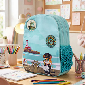 Filli & Me Goes Sailing HugBag Primary School Backpack, 17L Sailor Explorer Bag - 6-8 Years - Bags