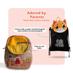 Filli & Me Goes Sailing HugBag Primary School Backpack, 17L Sailor Explorer Bag - 6-8 Years - Bags