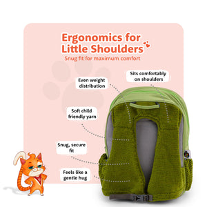 Filli & Me Meets Dinosaurs HugBag Primary School Backpack, 17L Dino Explorer Bag - 6-8 Years - Bags