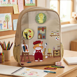 Filli & Me Paints a Picture HugBag Primary School Backpack, 17L Art Companion Bag - 6-8 Years - Bags