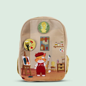 Filli & Me Paints a Picture HugBag Primary School Backpack, 17L Art Companion Bag - 6-8 Years - Bags