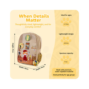 Filli & Me Paints a Picture HugBag Primary School Backpack, 17L Art Companion Bag - 6-8 Years - Bags