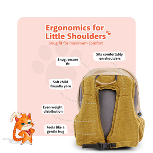 Filli & Me Paints a Picture HugBag Primary School Backpack, 17L Art Companion Bag - 6-8 Years - Bags