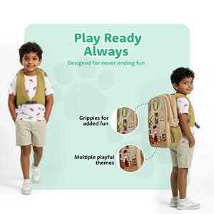 Filli & Me Paints a Picture HugBag Primary School Backpack, 17L Art Companion Bag - 6-8 Years - Bags
