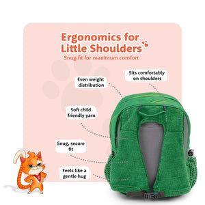 Filli & Me Plays Cricket HugBag Primary School Backpack, 17L Sports Companion Bag - 6-8 Years - Bags