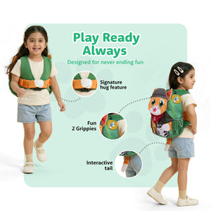 Filli & Me Ranger Filli HugBag Kindergarten Backpack, 12.5L Animal Companion Bag - 4-5 Years - Bags