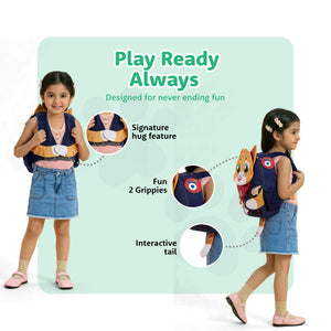 Filli & Me Rockstar Filli HugBag Kindergarten Backpack, 12.5L Music Companion Bag - 4-5 Years - Bags