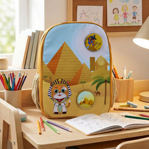 Filli & Me Rules Egypt HugBag Primary School Backpack, 17L Explorer Companion Bag - 6-8 Years - Bags