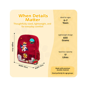 Filli & Me Saves the World HugBag Primary School Backpack, 17L Hero Companion Bag - 6-8 Years - Bags