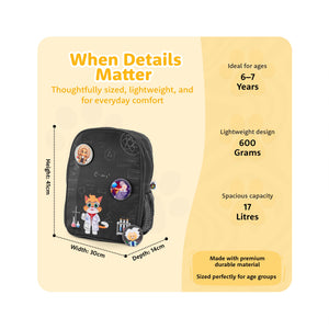 Filli & Me Science Experiments HugBag Primary School Backpack, 17L Science Bag - 6-8 Years - Bags