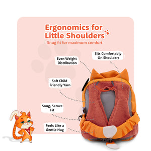 Filli & Strawberry HugBag Preschool Backpack, 10L Companion Bag for Kids - 2-3 Years - Bags