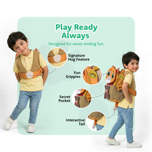 Filli & Teddy HugBag Kindergarten Backpack, 12.5L Companion Bag for Kids - 4-5 Years - Bags