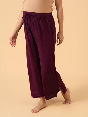 Fine as Wine Maternity and Nursing Nightwear Set - Wine Maternity Nightwear Set