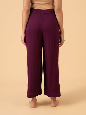 Fine as Wine Maternity and Nursing Nightwear Set - Wine Maternity Nightwear Set