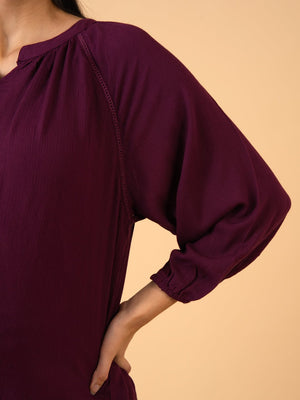 Fine as Wine Maternity and Nursing Nightwear Set - Wine Maternity Nightwear Set