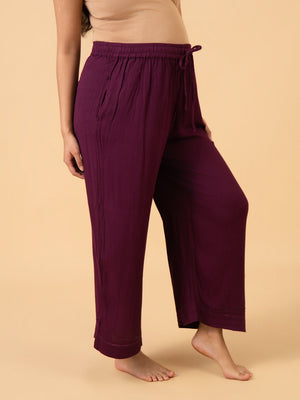 Fine as Wine Maternity and Nursing Nightwear Set - Wine Maternity Nightwear Set