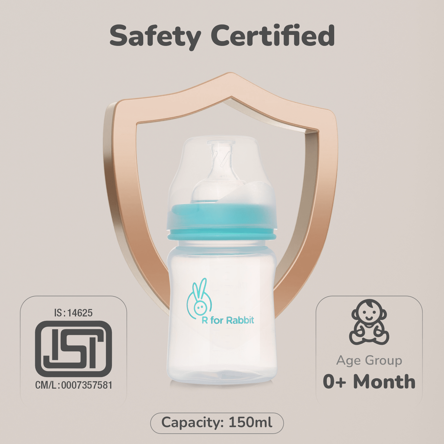 First Feed Polypropylin Feeding Bottle - Sea Green - Feeding Bottles