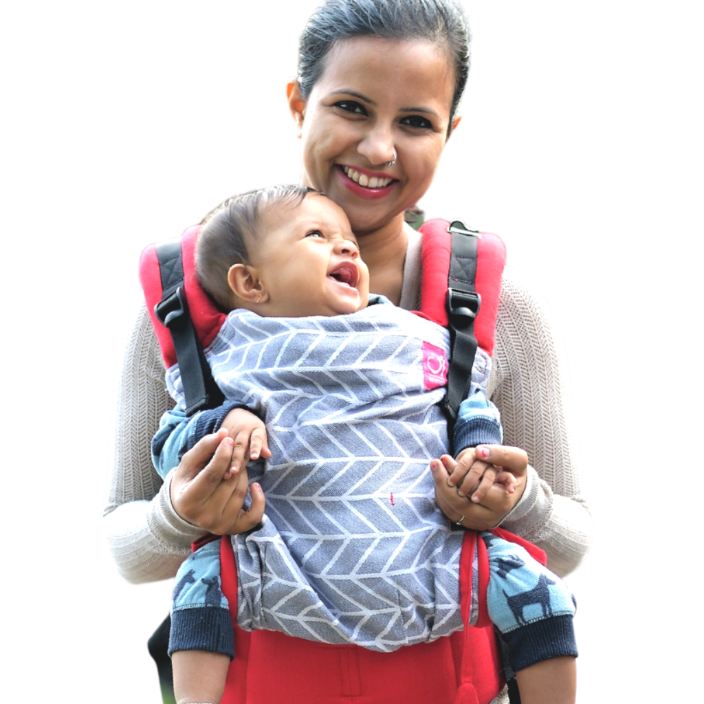 Anmol Baby Ergonomic Baby Carrier- Shiv Red Flexy