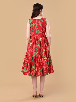 Flame Edit Maternity And Nursing Dress - S Maternity Casual Dress