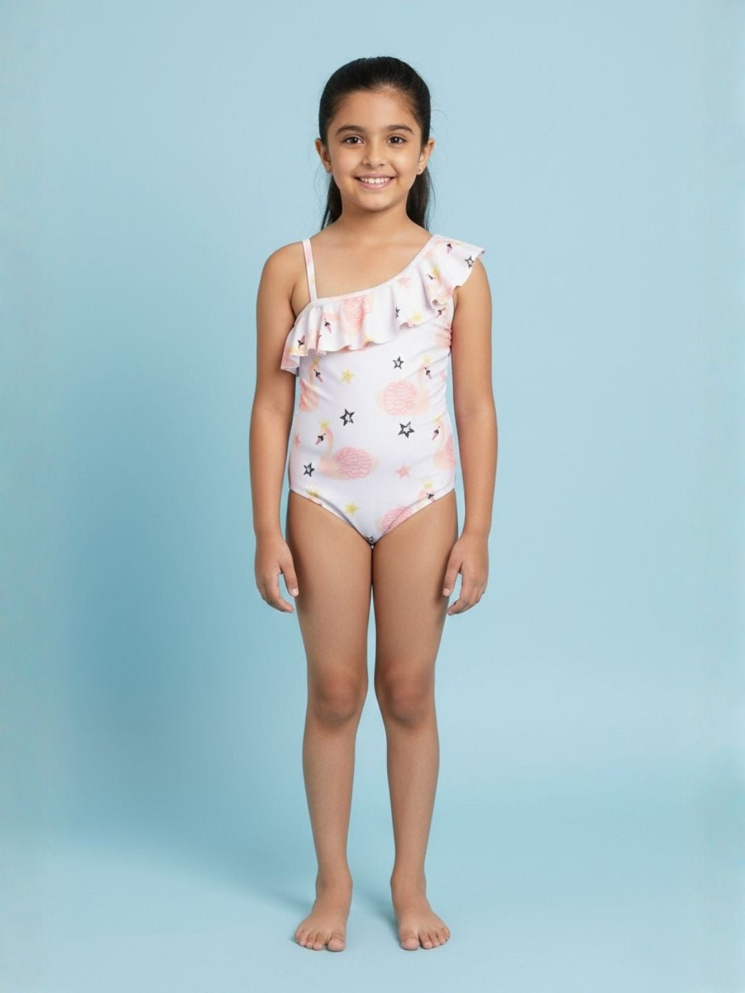 Flamingo Fling Girls Swimsuit - 2 - 4 Years Kids Swimwear