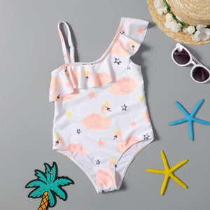 Flamingo Fling Girls Swimsuit - KSW-SG-FLFG-2-4