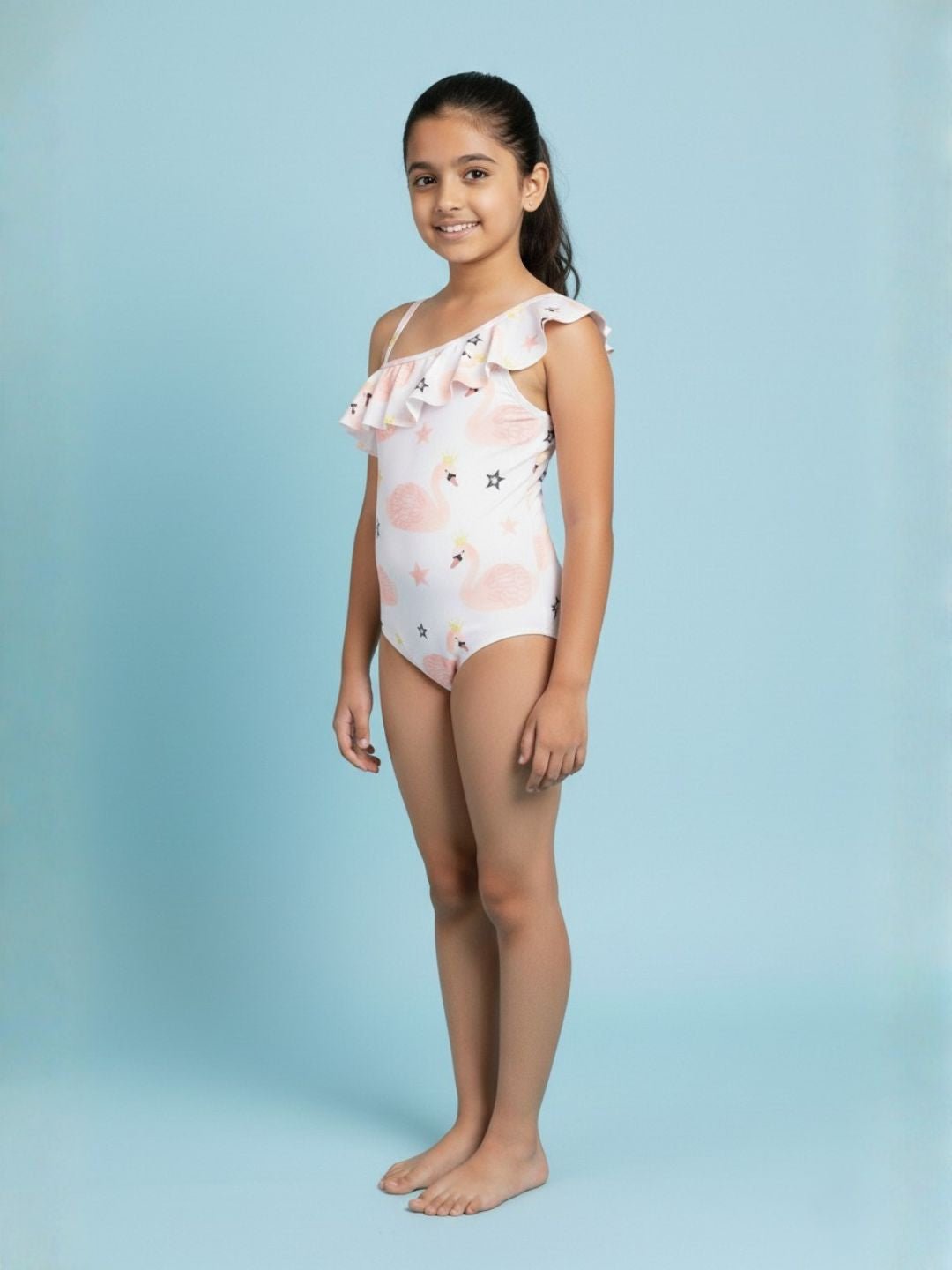 Flamingo Fling Girls Swimsuit - 2 - 4 Years Kids Swimwear