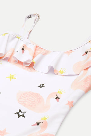Flamingo Fling Girls Swimsuit - KSW-SG-FLFG-2-4