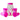 Flamingo Water Dispenser with 4 Glasses - 