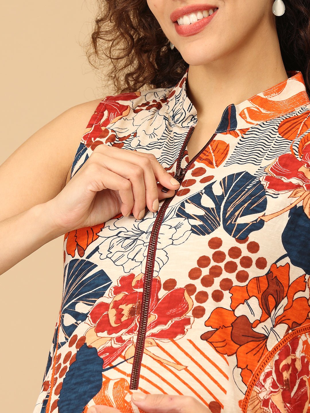 Fleur de Fun Maternity and Nursing Dress - DRS - SD - FLDF - S