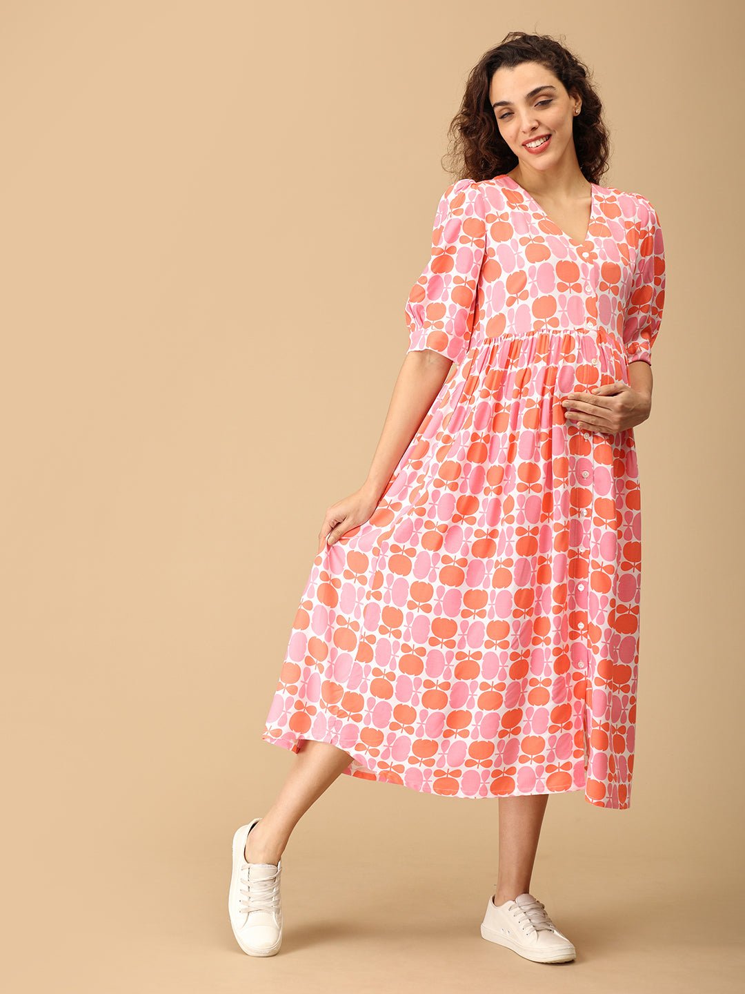 Fleur Enchanted Maternity and Nursing Dress - S Maternity Casual Dress