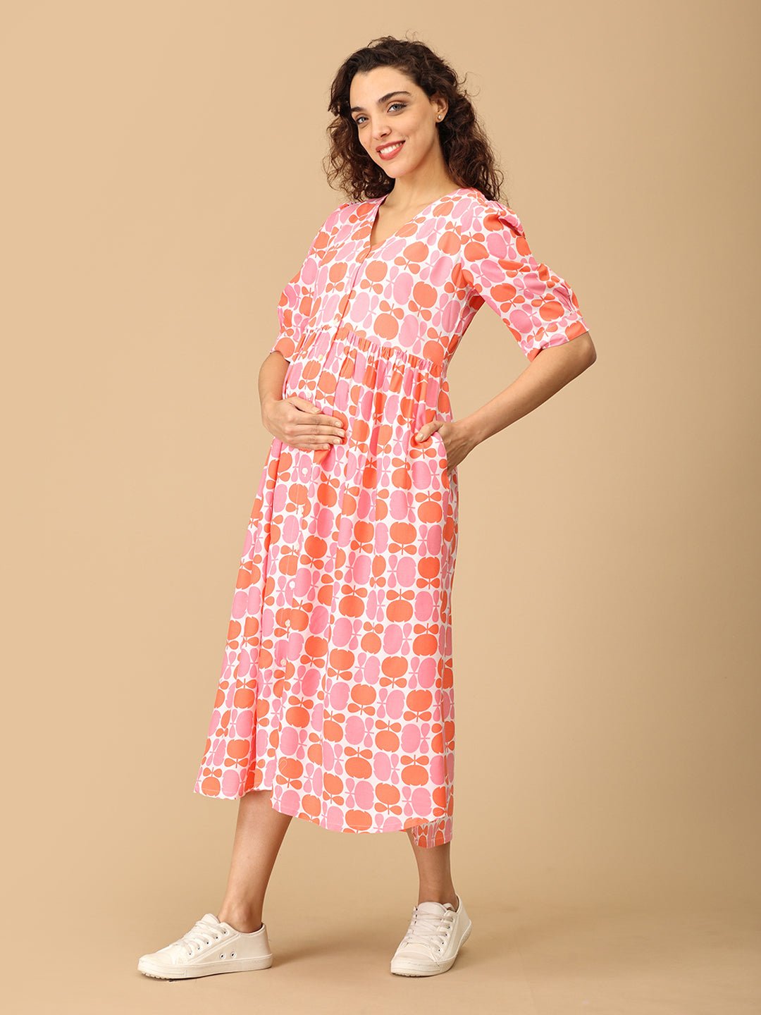 Fleur Enchanted Maternity and Nursing Dress - S Maternity Casual Dress