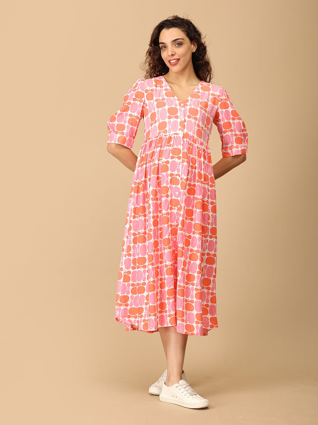 Fleur Enchanted Maternity and Nursing Dress - S Maternity Casual Dress