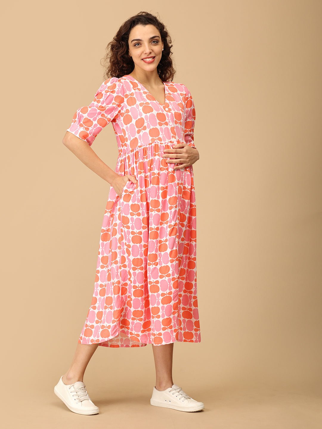 Fleur Enchanted Maternity and Nursing Dress - S Maternity Casual Dress