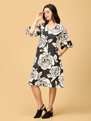 Fleurs de Nuit Women's Dress - WDRS - SK - FLUN - XS