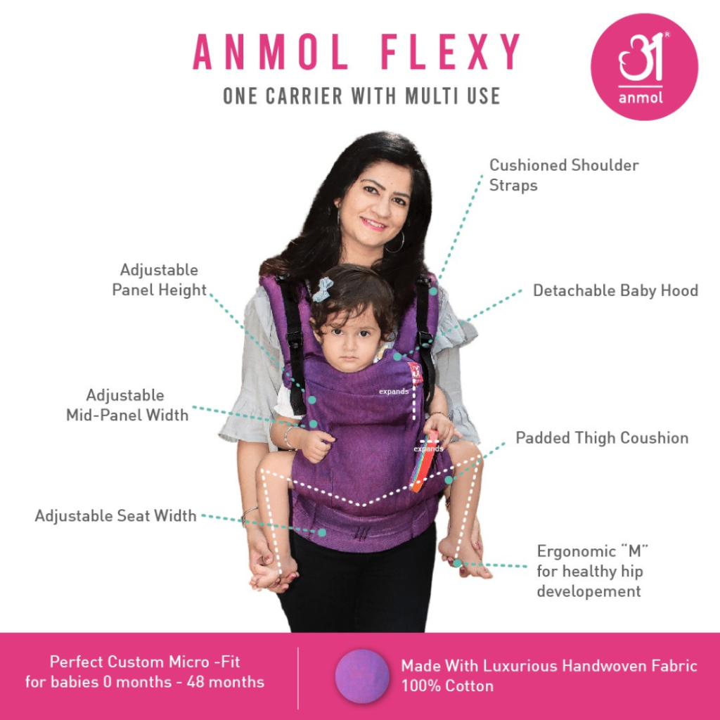 Anmol Baby Ergonomic Baby Carrier- Flexy