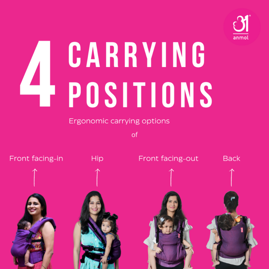 Anmol Baby Ergonomic Baby Carrier- Flexy