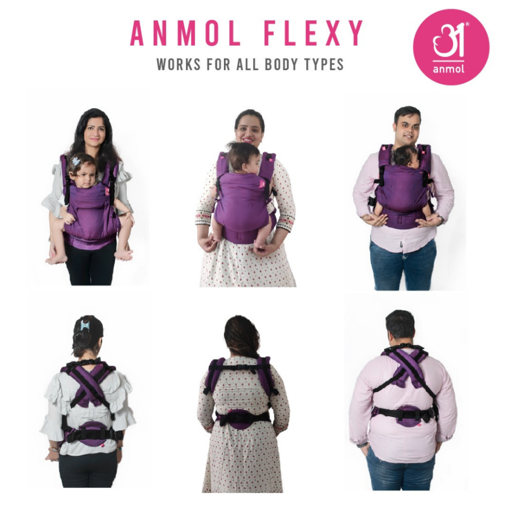 Anmol Baby Ergonomic Baby Carrier- Bandhini Flexy