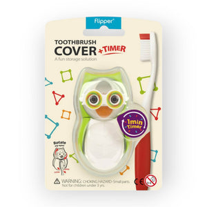 Flipper Toothbrush Cover Flp Owl / Earthy - Green - Toothbrush