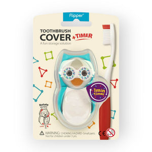 Flipper Toothbrush Cover Flp Owl / Smarty - Sky Blue - Toothbrush