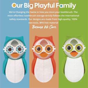 Flipper Toothbrush Cover Flp Owl / Smarty - Sky Blue - Toothbrush