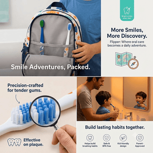 Flipper Twigo Adult Toothbrush (Pack of 2) - Skin, Hair & Oral Care
