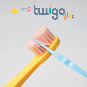 Flipper Twigo Kids Children's toothbrush, 2-pack, Aloe Green & Winter Blue - Skin, Hair & Oral Care