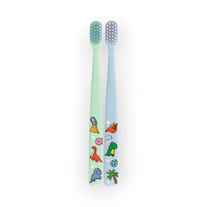 Flipper Twigo Kids Children's toothbrush, 2-pack, Aloe Green & Winter Blue - Skin, Hair & Oral Care