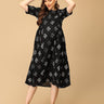 Flora - Black - a Maternity and Nursing Dress - DRS - SK - INDGS - S