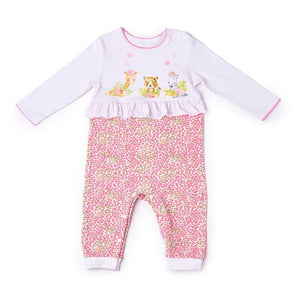 Floral Animal Print Romper, 1 - 2 years - Kids Clothing