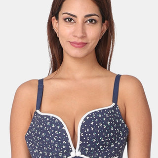 Floral Print Front Open Nursing Bra - MBFTOP-FLRPNT-S