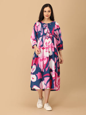 Floralicious Maternity and Nursing Dress - DRS - SK - FLRIC - S