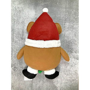 Fluffy Reindeer Christmas Themed Pillow - 